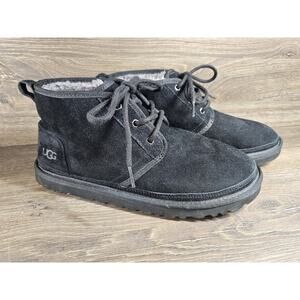Ugg Neumel Chukka Men 3236 size 11 Black Wool Sherpa lined